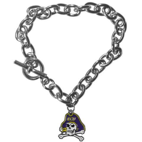 East Carolina Pirates Charm Chain Bracelet