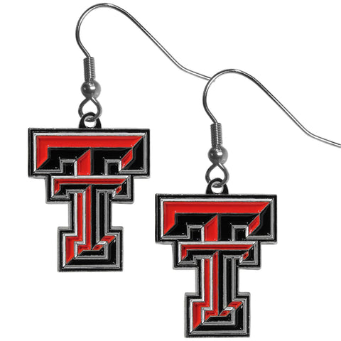 Texas Tech Raiders Chrome Dangle Earrings