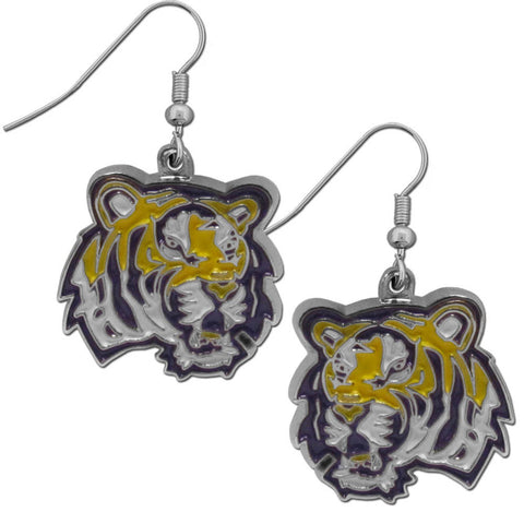 LSU Tigers Chrome Dangle Earrings