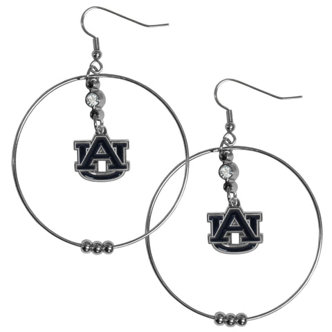 Auburn Tigers 2 Inch Hoop Earrings
