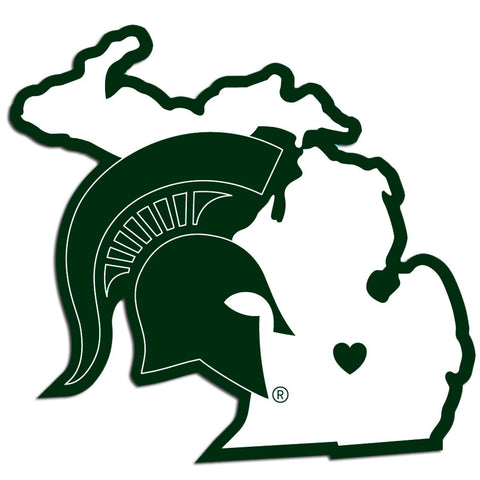 Michigan St. Spartans Home State Decal