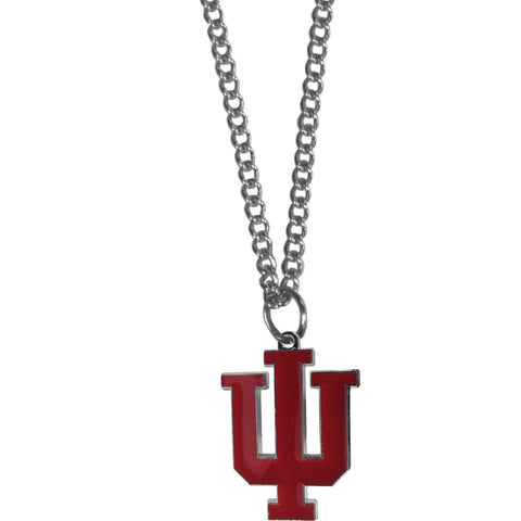 Indiana Hoosiers Chain Necklace with Small Charm