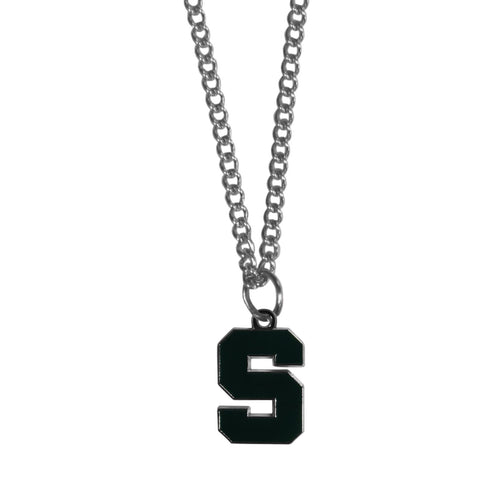 Michigan St. Spartans Chain Necklace with Small Charm
