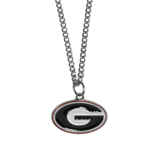 Georgia Bulldogs Chain Necklace with Small Charm