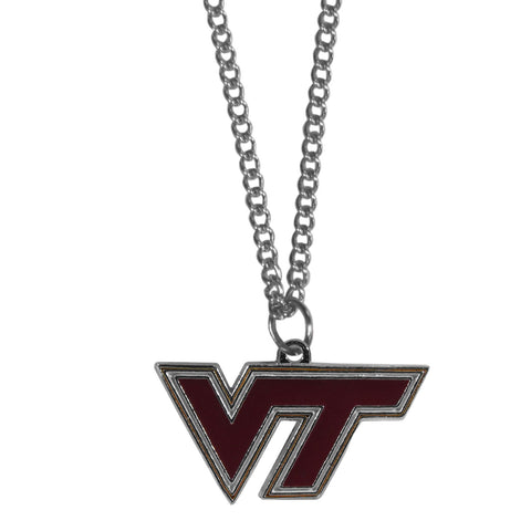 Virginia Tech Hokies Chain Necklace with Small Charm