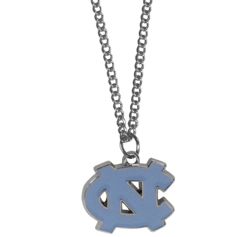 N. Carolina Tar Heels Chain Necklace with Small Charm