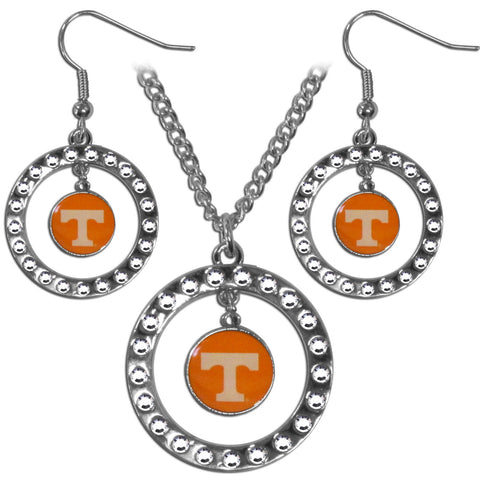 Tennessee Volunteers Rhinestone Hoop Jewelry Set