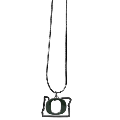 Oregon Ducks State Charm Necklace