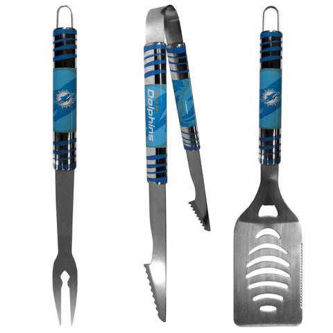 Miami Dolphins 3 pc Tailgater BBQ Set