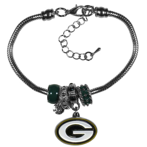 Green Bay Packers Euro Bead Bracelet