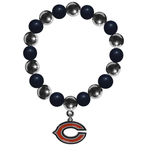 Chicago Bears Chrome Bead Bracelet