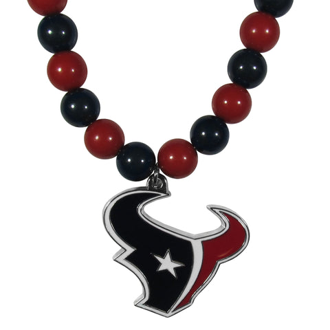 Houston Texans Fan Bead Necklace