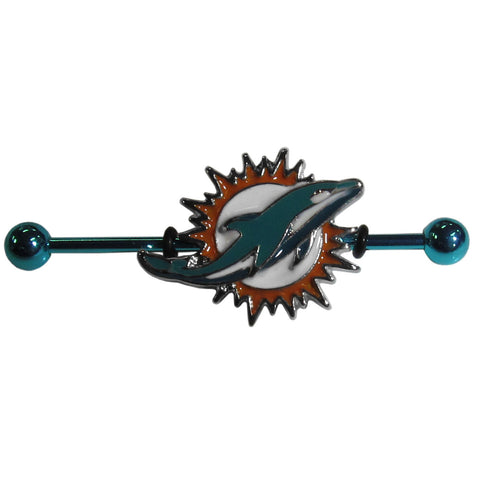 Miami Dolphins Industrial Slider Barbell