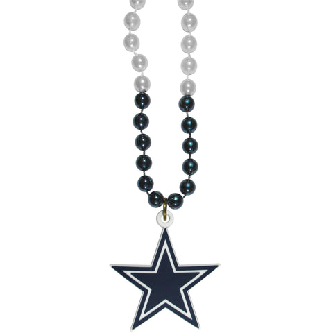 Dallas Cowboys Mardi Gras Bead Necklace