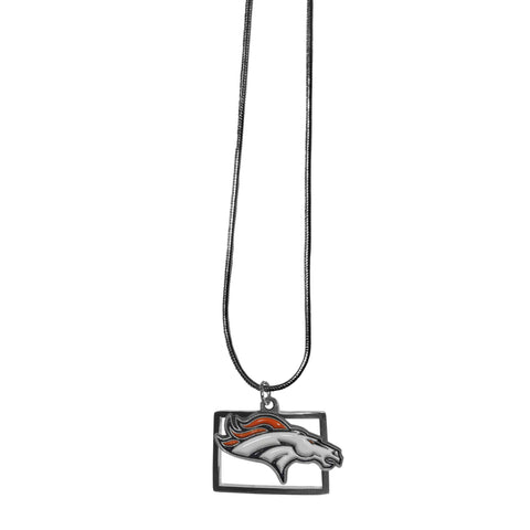 Denver Broncos State Charm Necklace