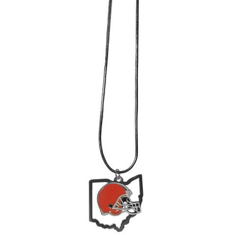 Cleveland Browns State Charm Necklace