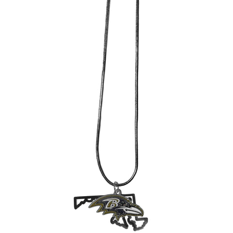 Baltimore Ravens State Charm Necklace