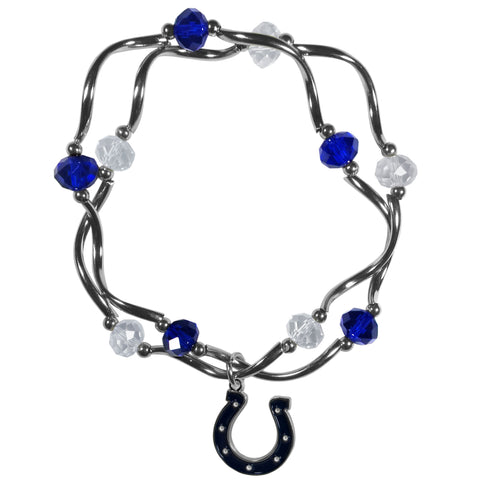 Indianapolis Colts Crystal Bead Bracelet