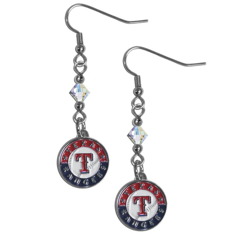 Texas Rangers Crystal Dangle Earrings