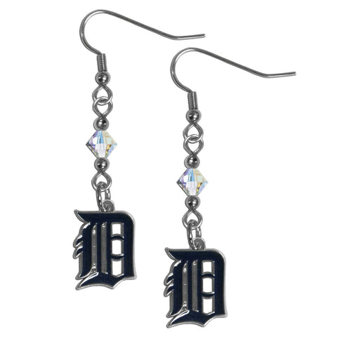 Detroit Tigers Crystal Dangle Earrings