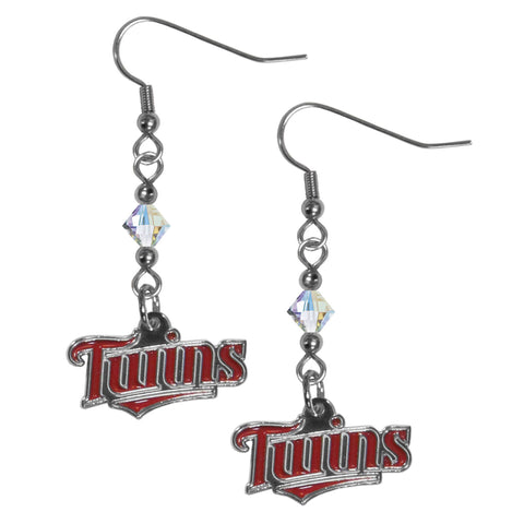 Minnesota Twins Crystal Dangle Earrings