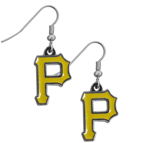 Pittsburgh Pirates Chrome Dangle Earrings