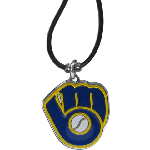 Milwaukee Brewers Rubber Cord Necklace
