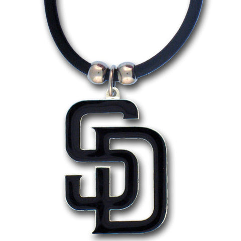San Diego Padres Rubber Cord Necklace