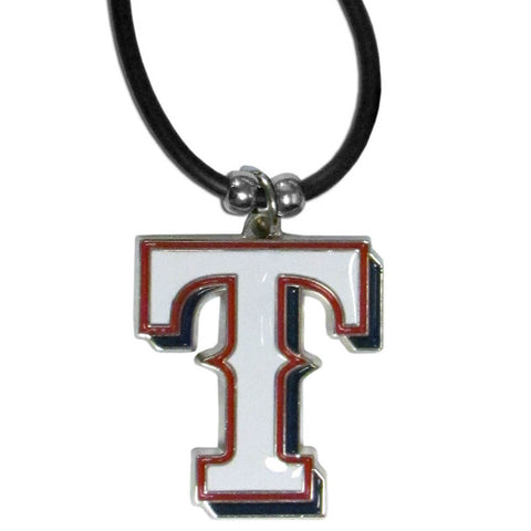 Texas Rangers Rubber Cord Necklace