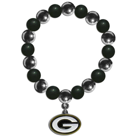 Green Bay Packers Chrome Bead Bracelet