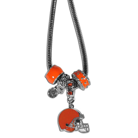 Cleveland Browns Euro Bead Necklace