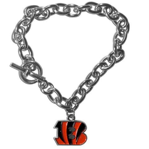 Cincinnati Bengals Charm Chain Bracelet
