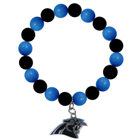 Carolina Panthers Fan Bead Bracelet