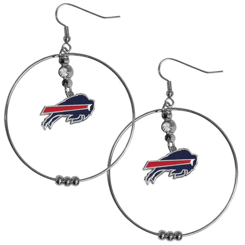 Buffalo Bills 2 Inch Hoop Earrings