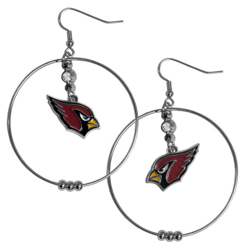 Arizona Cardinals 2 Inch Hoop Earrings