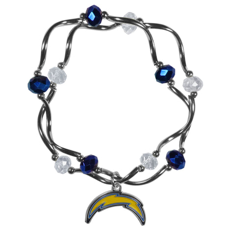 San Diego Chargers Crystal Bead Bracelet