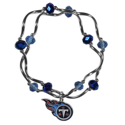 Tennessee Titans Crystal Bead Bracelet