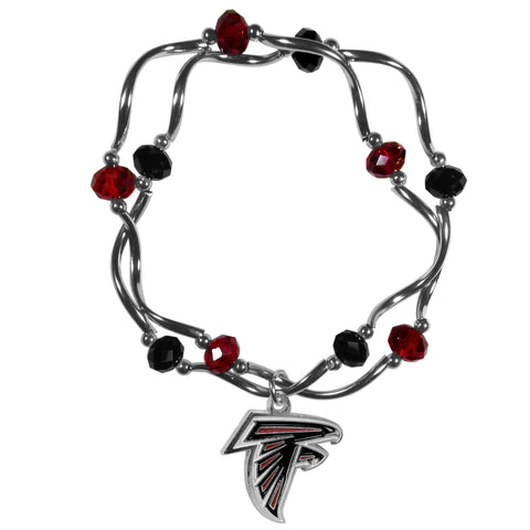 Atlanta Falcons Crystal Bead Bracelet