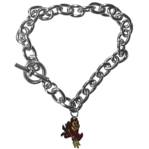 Charm Chain Bracelet - Arizona St. Sun Devils Charm Chain Bracelet