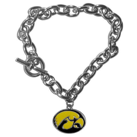 Charm Chain Bracelet - Iowa Hawkeyes Charm Chain Bracelet