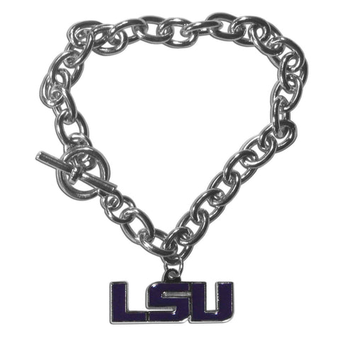 Charm Chain Bracelet - LSU Tigers Charm Chain Bracelet