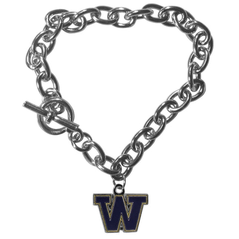 Charm Chain Bracelet - Washington Huskies Charm Chain Bracelet