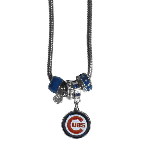 Chicago Cubs Euro Bead Necklace