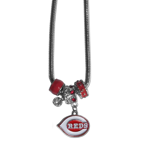 Cincinnati Reds Euro Bead Necklace