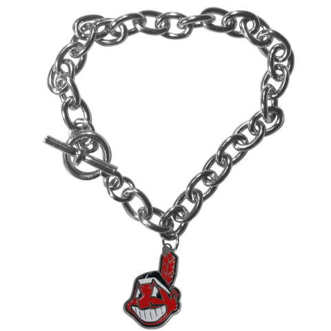 Cleveland Indians Charm Chain Bracelet