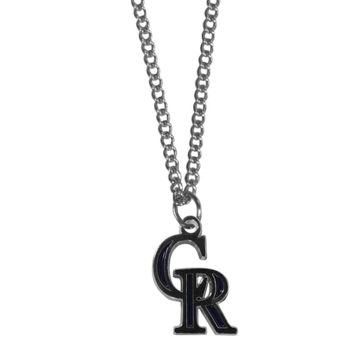 Colorado Rockies Chain Necklace With Small Charm