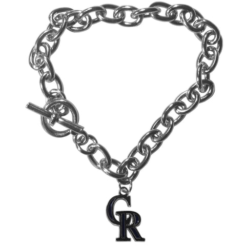 Colorado Rockies Charm Chain Bracelet