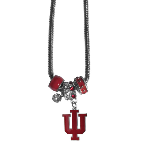Euro Bead Necklace - Indiana Hoosiers Euro Bead Necklace  In Stock