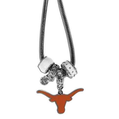 Euro Bead Necklace - Texas Longhorns Euro Bead Necklace