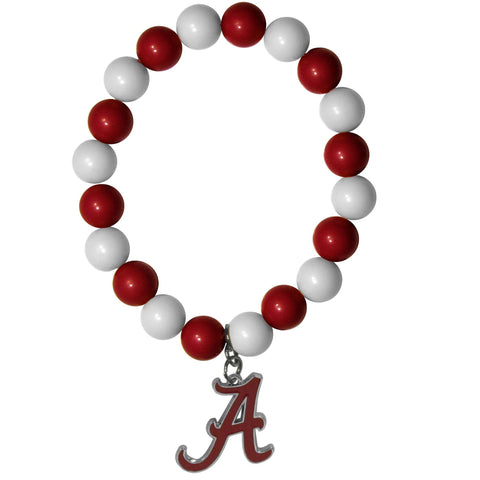 Fan Bead Bracelet - Alabama Crimson Tide Fan Bead Bracelet